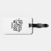 Psalm 56:3 Bijbelvers Kunst: "Ik zal op U vertrouw Bagagelabel (Achterkant horizontaal)