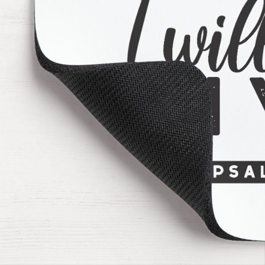 Psalm 56:3 Bijbelvers Kunst: "Ik zal op U vertrouw Muismat (Hoek)