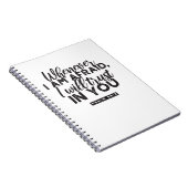 Psalm 56:3 Bijbelvers Kunst: "Ik zal op U vertrouw Notitieboek (Rechterzijde)