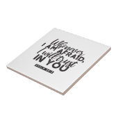 Psalm 56:3 Bijbelvers Kunst: "Ik zal op U vertrouw Tegeltje (Zijkant)