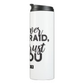 Psalm 56:3 Bijbelvers Kunst: "Ik zal op U vertrouw Thermosbeker (Geroteerd rechts)