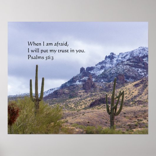 Psalm 56:3 poster (Voorkant)