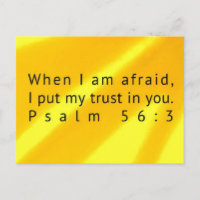 Psalm 56:3 Scripture Post Card