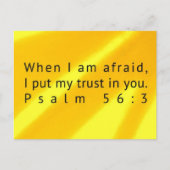 Psalm 56:3 Scripture Post Card Briefkaart (Voorkant)