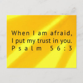 Psalm 56:3 Scripture Post Card Briefkaart