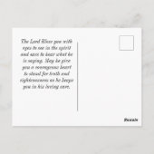 Psalm 56:4b In God vertrouw ik dat ik niet bang za Briefkaart (Achterkant)