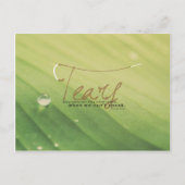 Psalm 56:8 - Tranen zijn ook gebeden Briefkaart (Voorkant)