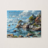 Psalm 57:1 Puzzel | Kustvakantie met de Schrift Legpuzzel (Horizontaal)