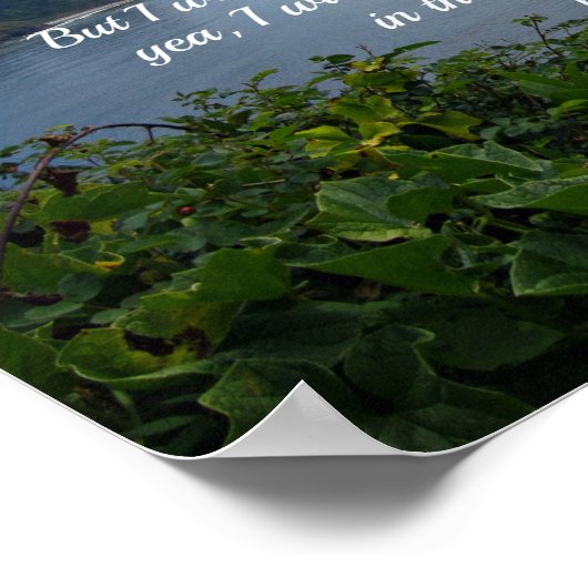 Psalm 59:16, maar ik zal uw macht zingen; poster (Hoek)