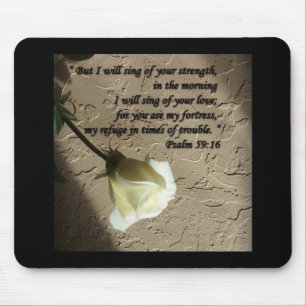 Psalm 59:16 White Rose Muismat