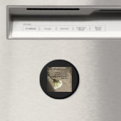 Psalm 59:16 Wit Roos Magneet (Insitu (Vaatwasser))