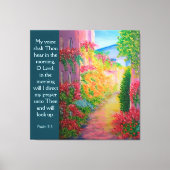 Psalm 5:3 canvas afdruk (Voorkant)