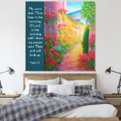 Psalm 5:3 canvas afdruk (Insitu (Slaapkamer))