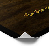 Psalm 5:3 Christelijk Bijbelvers Poster (Hoek)