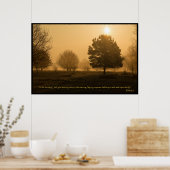 Psalm 5:3 Christelijk Bijbelvers Poster (Keuken)