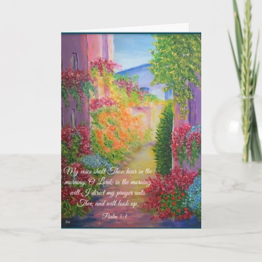 Psalm 5:3-kaart kaart (Voorkant)