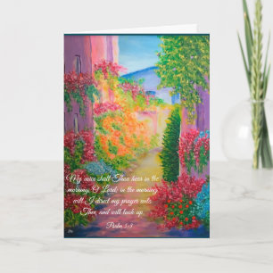 Psalm 5:3-kaart kaart