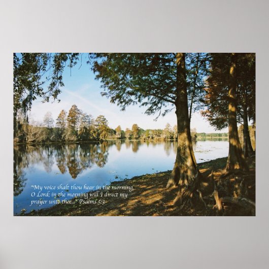 Psalm 5:3 poster (Voorkant)