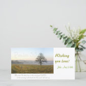 Psalm 5:3 Schrieffotokaart Feestdagenkaart (Staand voorkant)