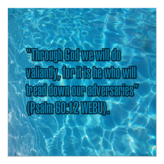 Psalm 60:12 WEBU Perfect Poster (Voorkant)