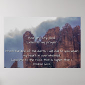 Psalm 61:1-2 poster (Voorkant)