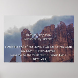 Psalm 61:1-2 poster