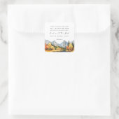 Psalm 61:2 Als mijn hart overstuur is Vierkante Sticker (Tas)