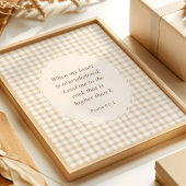 Psalm 61:2 Als mijn hart wordt overweldigd Poster