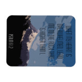 Psalm 61:2 Bijbel Verse Quote Mountain Graphic Magneet (Horizontaal)