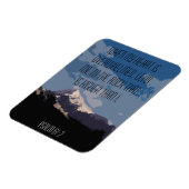Psalm 61:2 Bijbel Verse Quote Mountain Graphic Magneet (Linkerzijde)
