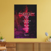 Psalm 61:2 Bijbelverse Inspirerend prijsopgave Canvas Afdruk (Insitu (Woonkamer))