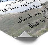 Psalm 61:2, Bijbelversie, Inspirerend scripts Poster (Hoek)