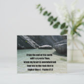 Psalm 61:2 briefkaart (Staand voorkant)