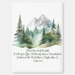 Psalm 61:2 Leid mij naar de berg van de Schrift Magneet