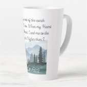 Psalm 61:2 Leid mij naar het Bijbelvers Latte Mok (Rechterhoek)