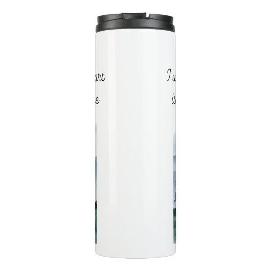 Psalm 61:2 Leid mij naar het Bijbelvers Thermosbeker (Achterkant)