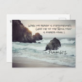 Psalm 61:2 Lood me naar de steen die hoger is Briefkaart (Voorkant / Achterkant)