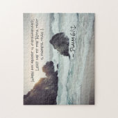 Psalm 61:2 Lood me naar de steen die hoger is Legpuzzel (Verticaal)