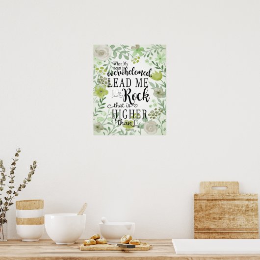 Psalm 61:2 poster (Keuken)