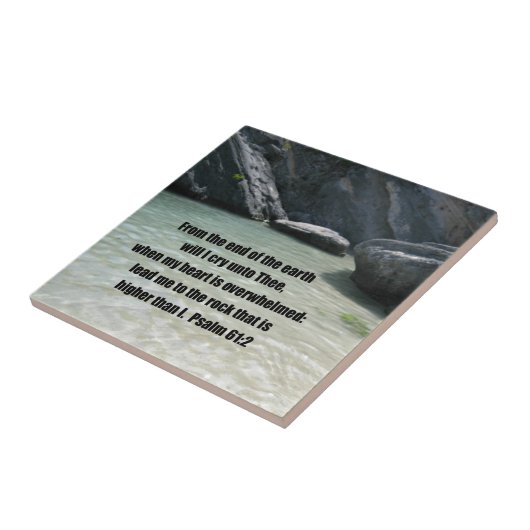 Psalm 61:2 tegeltje (Zijkant)