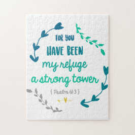 Psalm 61:3 Mijn Bijbel citaat Christelijke trouw Legpuzzel