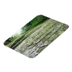 Psalm 61 mossy boulder magnet magneet