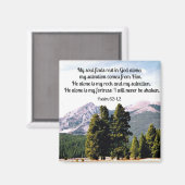 Psalm 62:1,2 magneet (Voorkant / Achterkant)