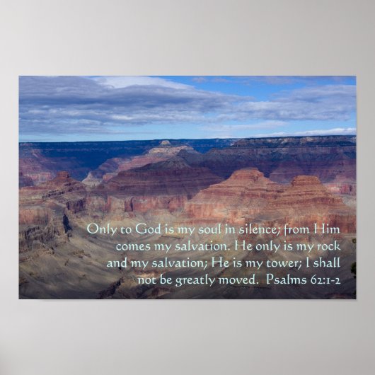 Psalm 62:1-2 Poster (Voorkant)