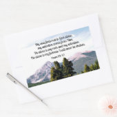 Psalm 62:1,2 rechthoekige sticker (Envelop)