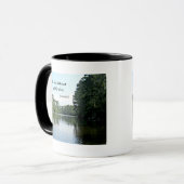 Psalm 62:1 Mijn ziel vindt rust in God alleen. Mok (Voorkant links)