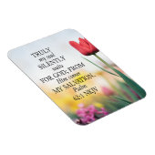 Psalm 62:1 NKJV op Afbeeldingen achtergrond Magneet (Rechterzijde)