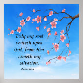 Psalm 62:1 poster (Voorkant)