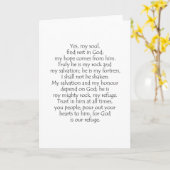 Psalm 62 5 8 kaart (Gele Bloem)