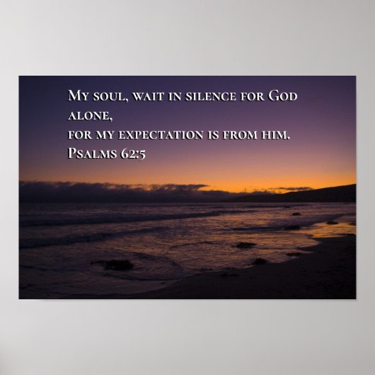Psalm 62:5 poster (Voorkant)